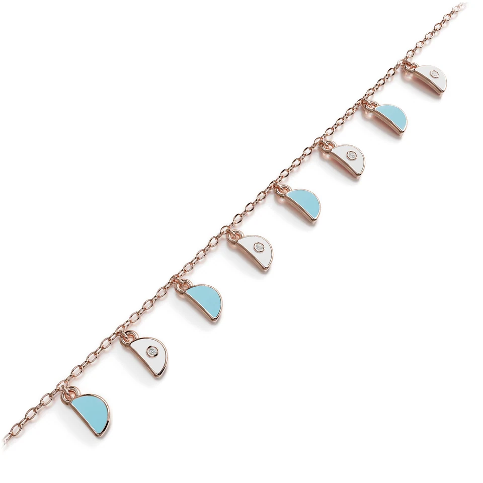 Amara Charm Bracelet, rose gold, view 3 of 3