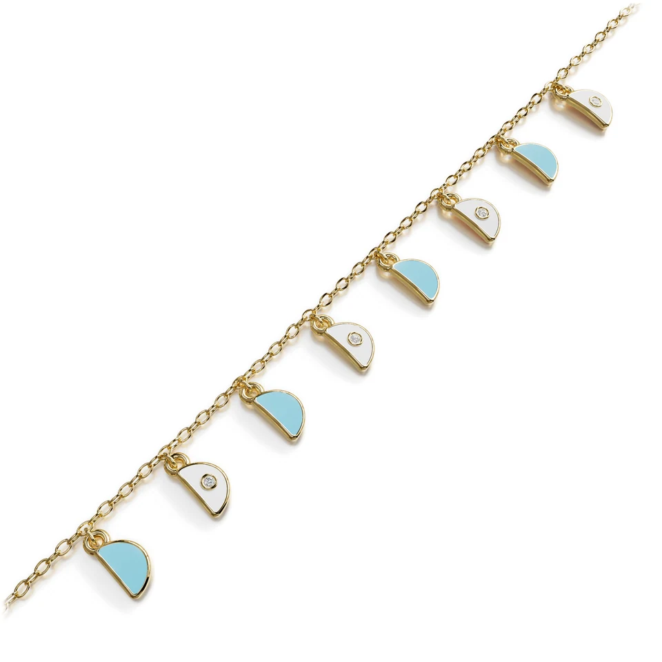 Amara Charm Bracelet, yellow gold, view 3 of 3