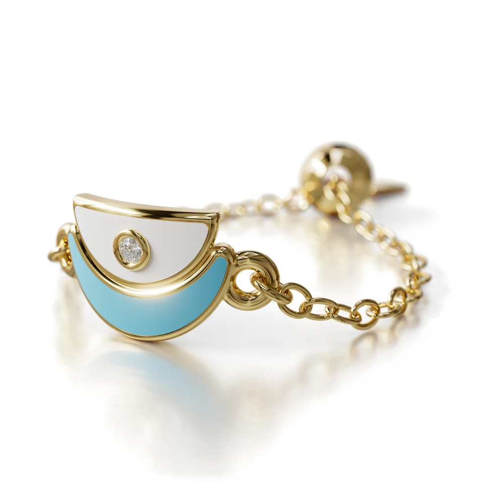 Amara Ring, yellow gold, view 3 of 3