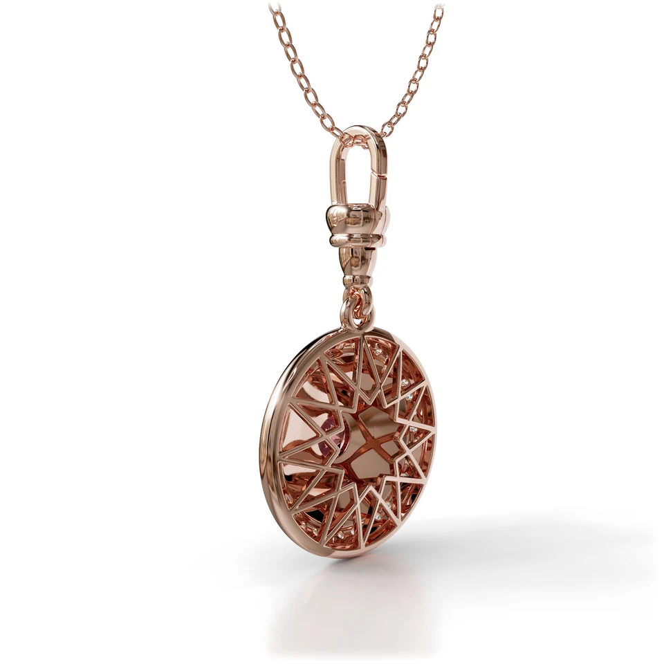 Sinan Expressions Pendant, rubellite, rose gold, view 4 of 5