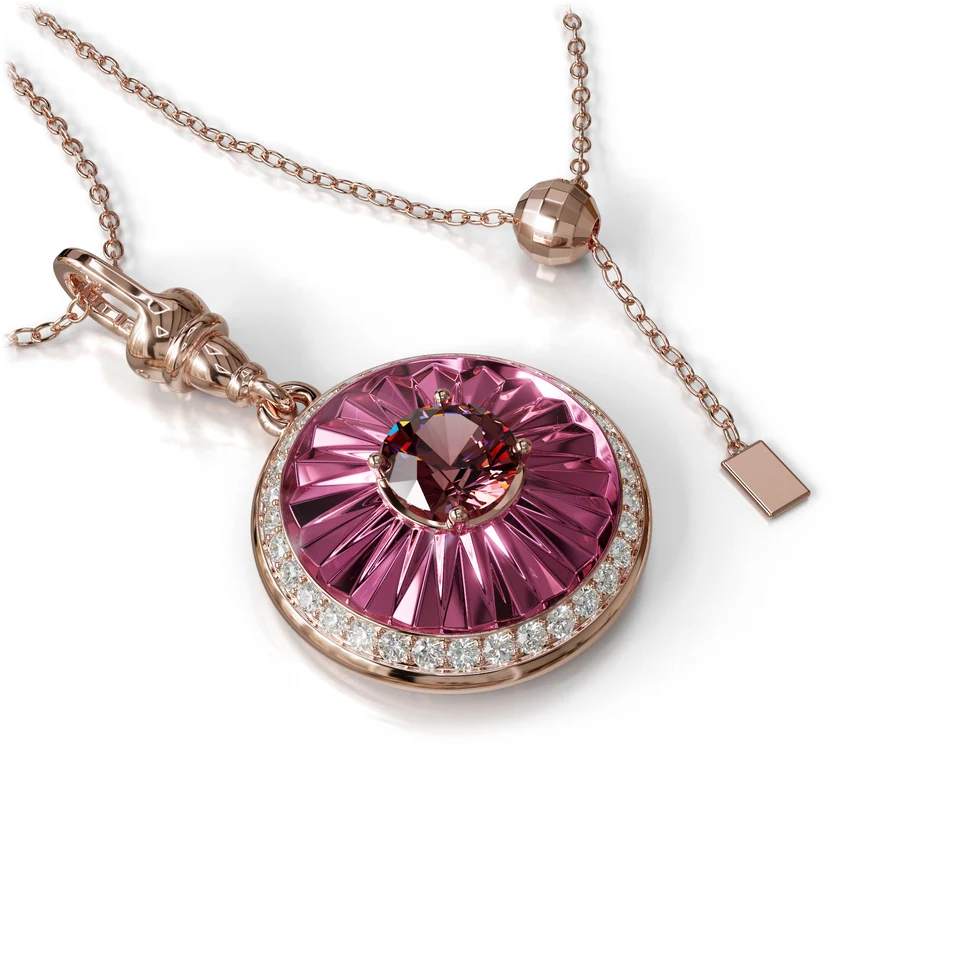 Sinan Expressions Pendant, rubellite, rose gold, view 5 of 5