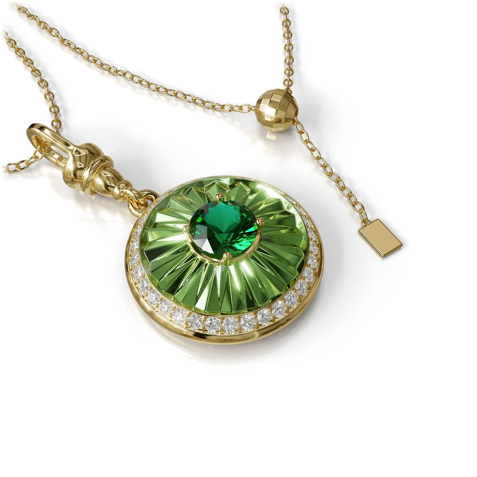 Sinan Expressions Pendant, verdelite, yellow gold, view 5 of 5
