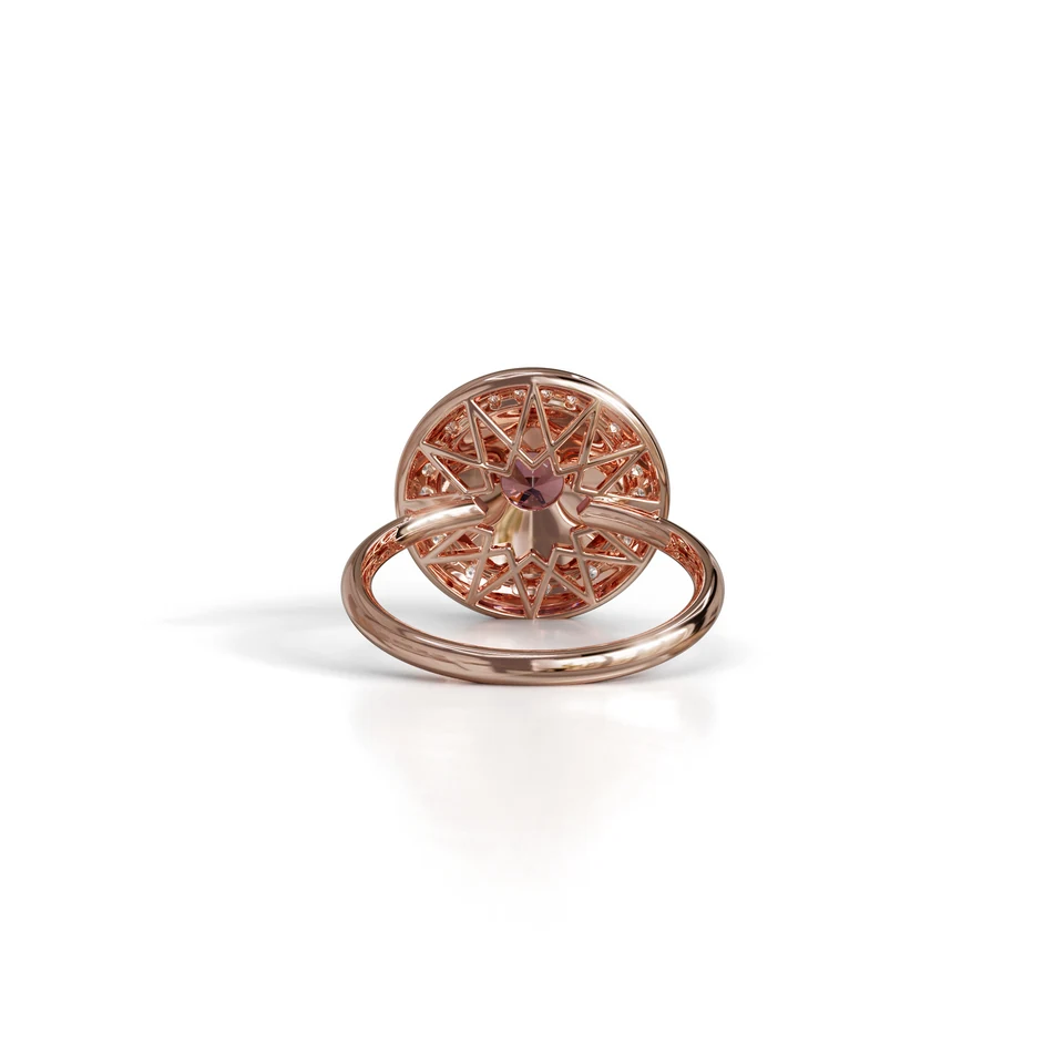 Sinan Expressions Ring, rubellite, rose gold, view 4 of 4
